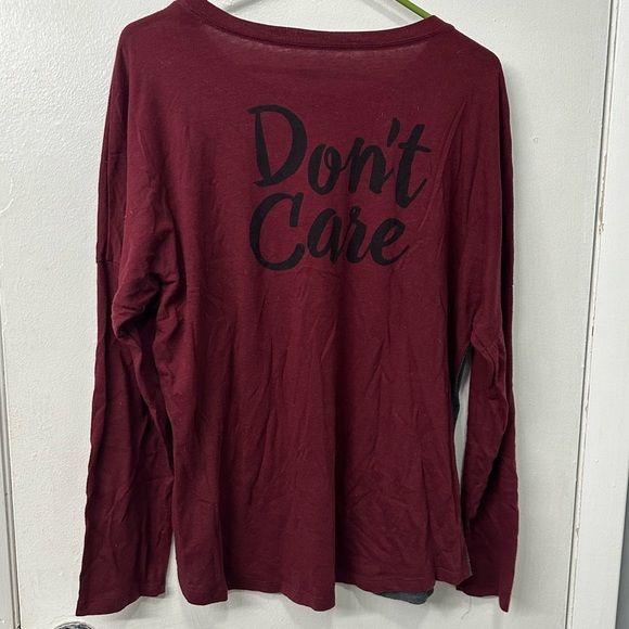 ‼️Color block Messy Hair Don’t Care Shirt - Picture 2 of 3